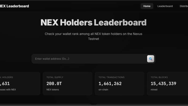 NEX Leaderboards